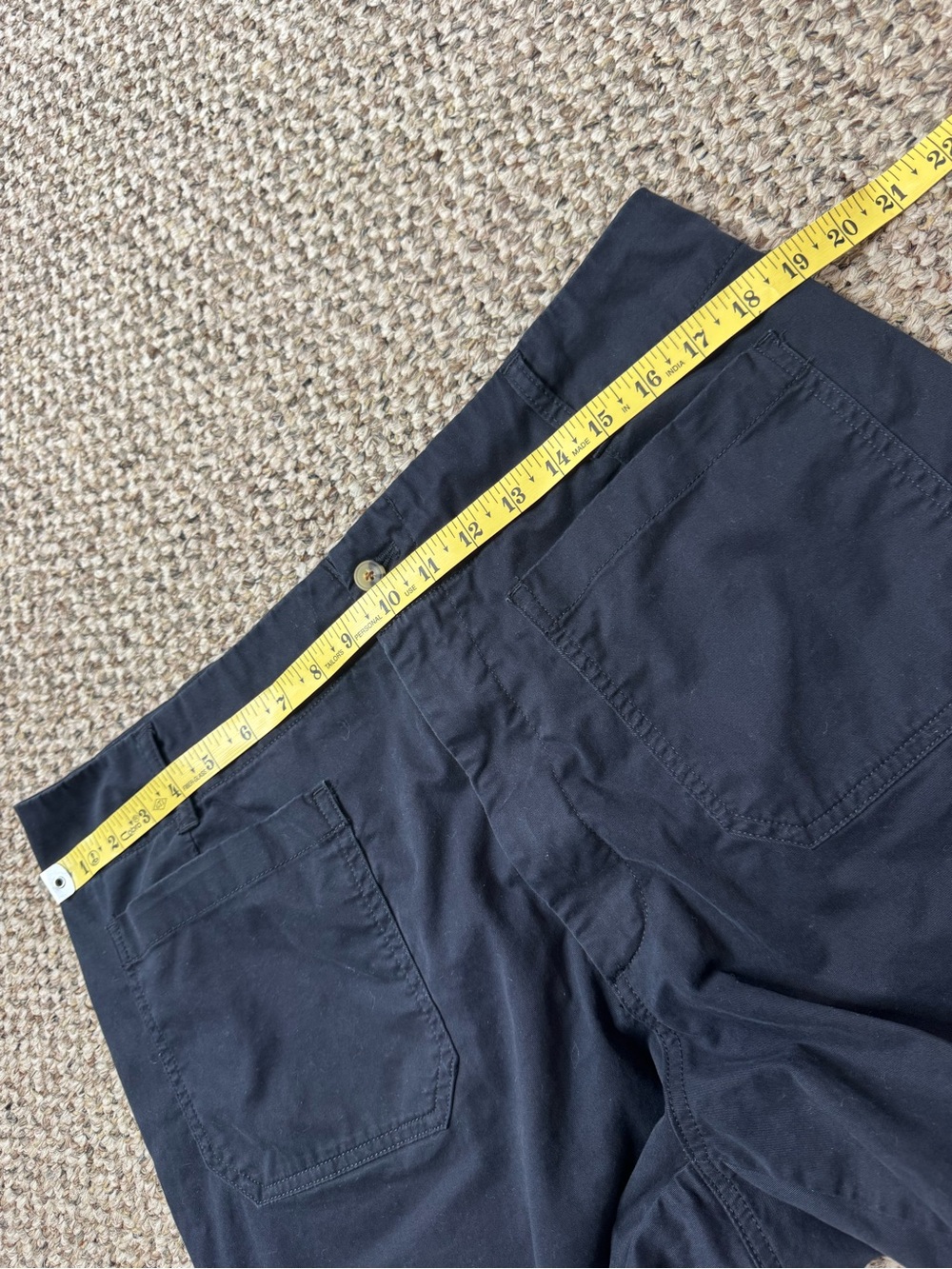 Quince Organic Stretch Cotton Chino Cropped Wide Leg Pants size 16 CFL01 - Picture 9 of 13